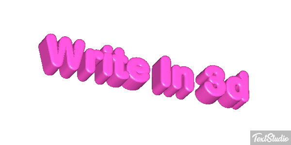 Write In 3D Text effect