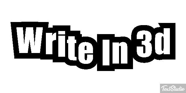 Write In 3D Text effect