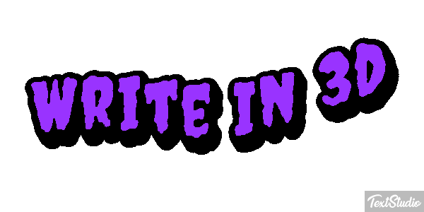 Write In 3D Text effect