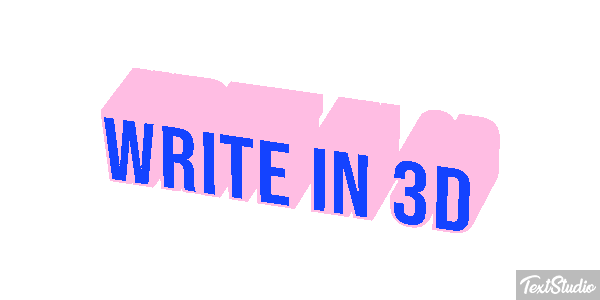 Write In 3D Text effect