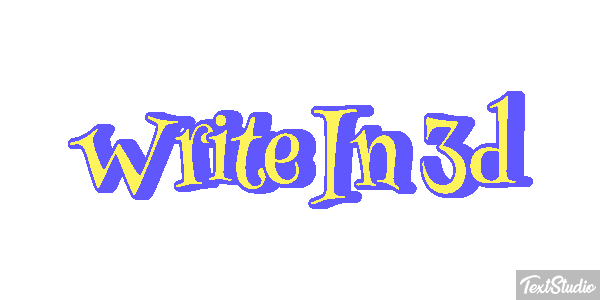 Write In 3D Text effect