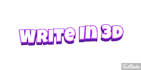 Write In 3D Text effect
