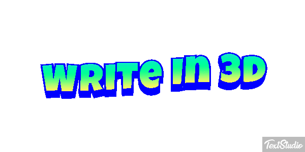 Write In 3D Text effect