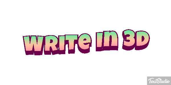 Write In 3D Text effect