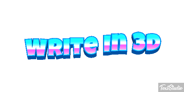 Write In 3D Text effect