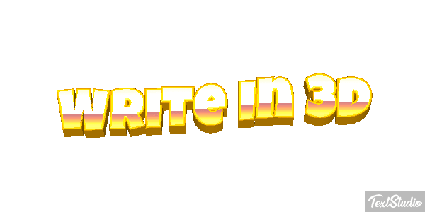 Write In 3D Text effect