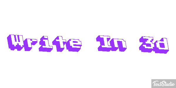 Write In 3D Text effect