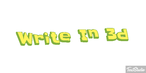 Write In 3D Text effect