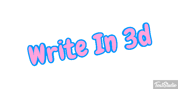 Write In 3D Text effect
