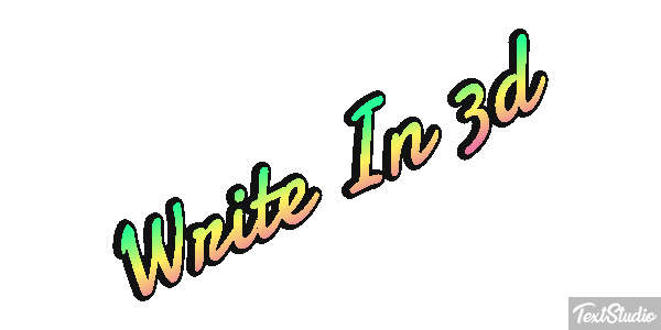 Write In 3D Text effect