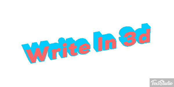 Write In 3D Text effect