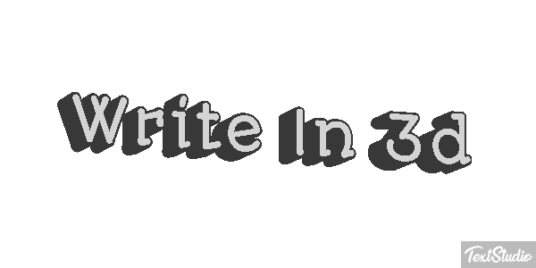 Write In 3D Text effect