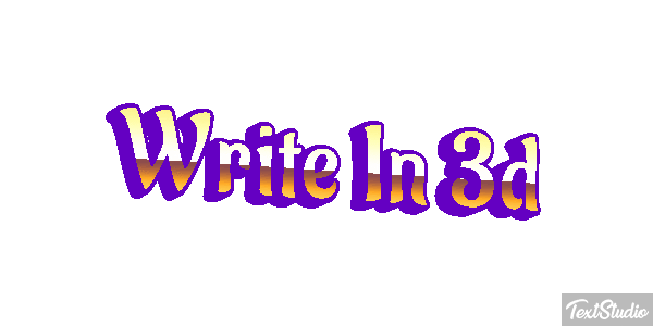 Write In 3D Text effect