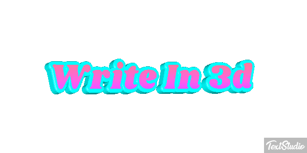 Write In 3D Text effect