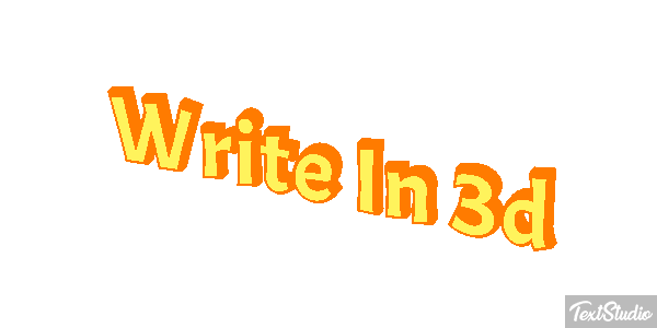 Write In 3D Text effect
