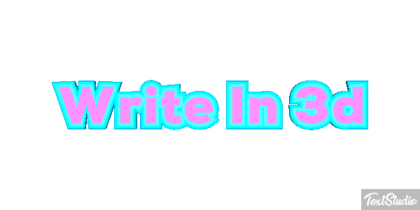 Write In 3D Text effect