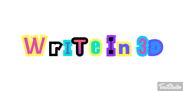 Write In 3D Text effect