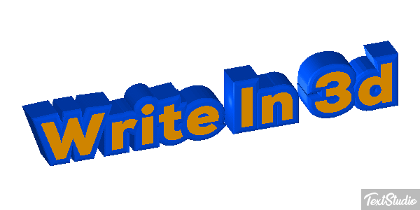 Write In 3D Text effect