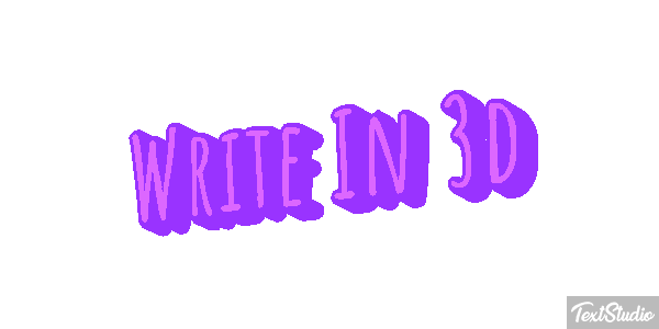 Write In 3D Text effect