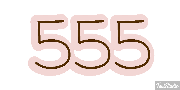 555 Effet de texte