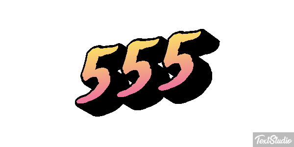 555 Effet de texte