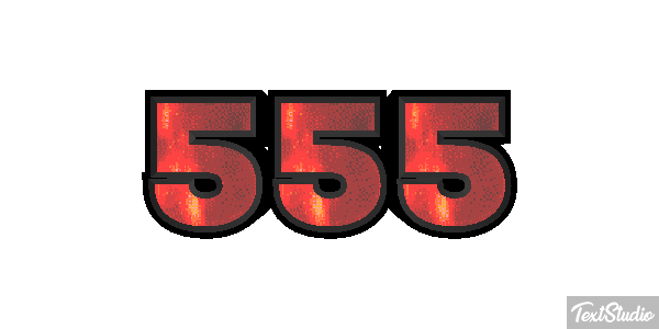 555 Effet de texte