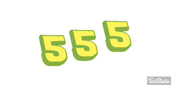 555 Effet de texte