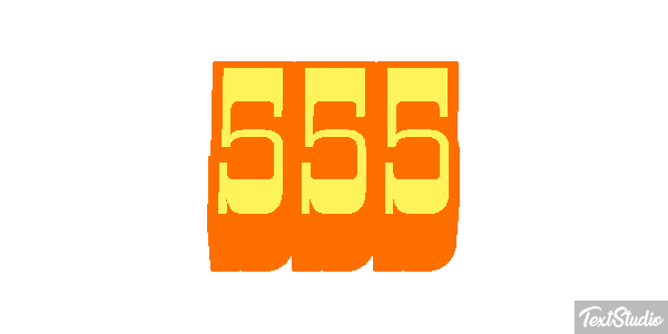 555 Effet de texte