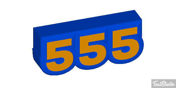 555 Effet de texte