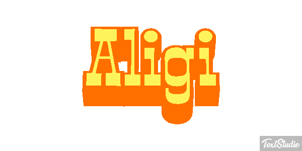 Aligi Efekt tekstowy