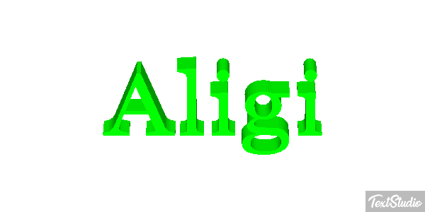 Aligi Efekt tekstowy