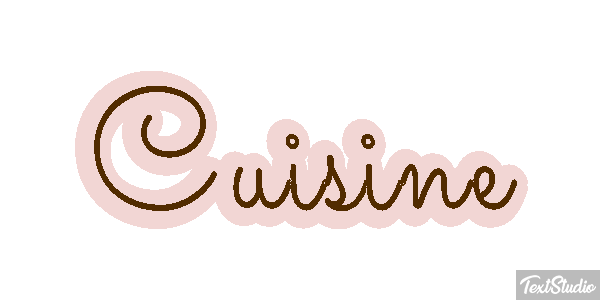 Cuisine Text effect