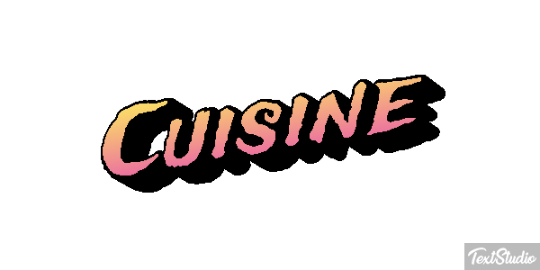 Cuisine Text effect