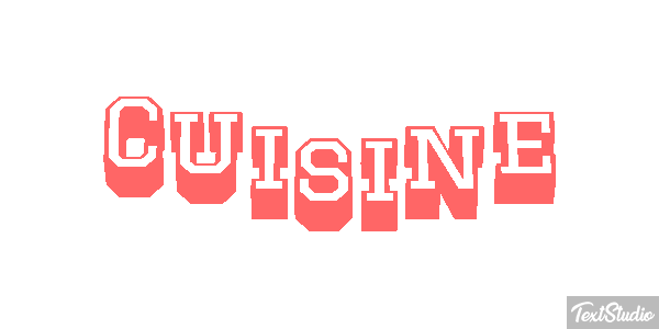 Cuisine Text effect