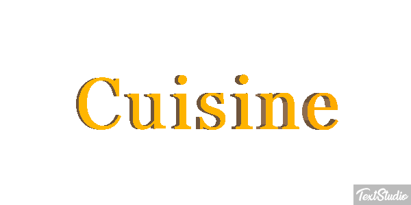 Cuisine Text effect