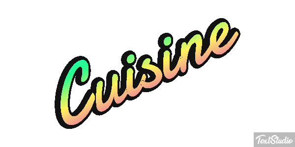 Cuisine Text effect