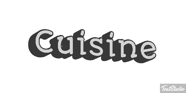 Cuisine Text effect