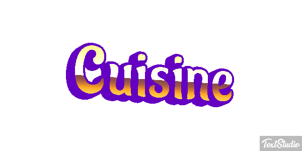 Cuisine Text effect