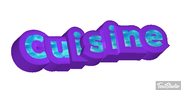 Cuisine Text effect