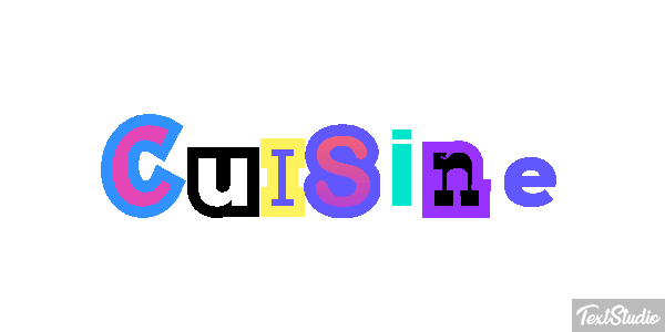 Cuisine Text effect