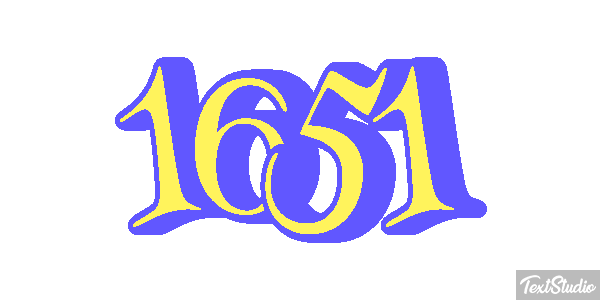 1651 Text effect