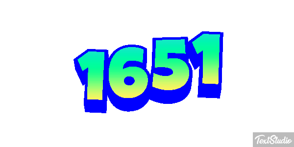 1651 Text effect