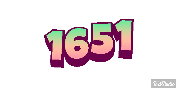 1651 Text effect