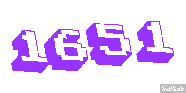 1651 Text effect
