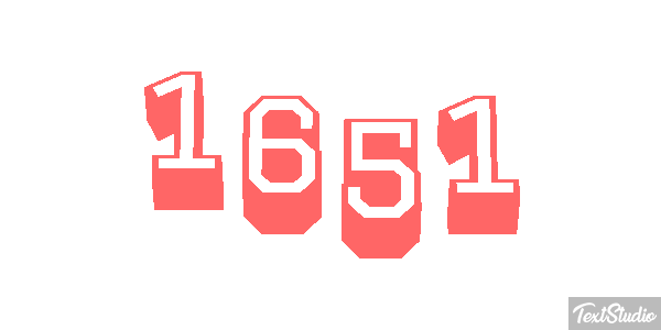 1651 Text effect