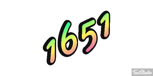 1651 Text effect