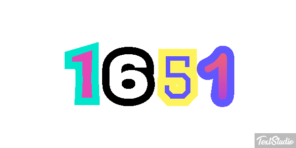 1651 Text effect