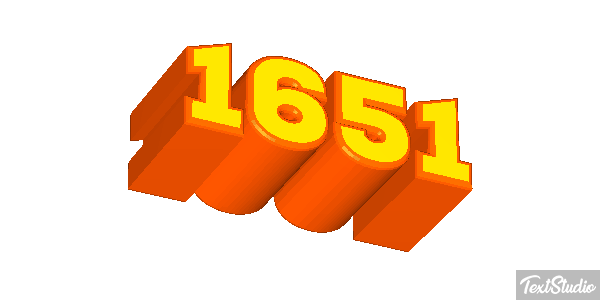 1651 Text effect
