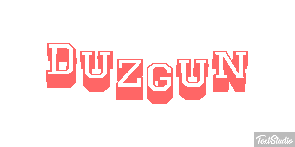 Duzgun Effetto testo