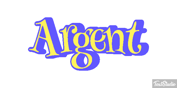 Argent Efeito do texto